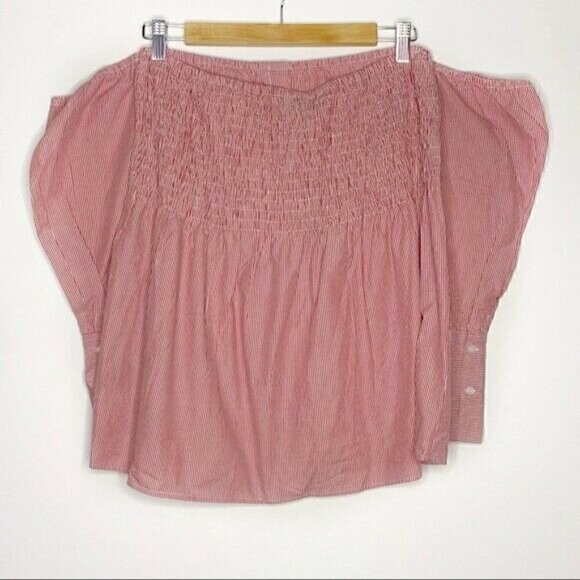 NEW Walter Baker Blouse Size Small Red MSRP $138 Women’s Off The Shoulder - Picture 5 of 8